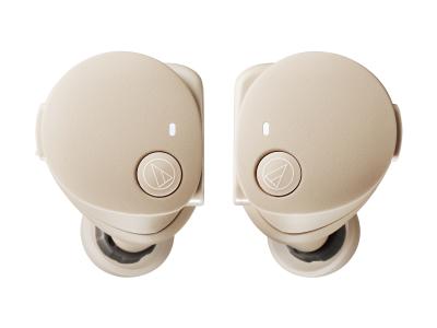 Audio Technica Wireless Earbuds in Beige - ATH-CKS50TW2BG